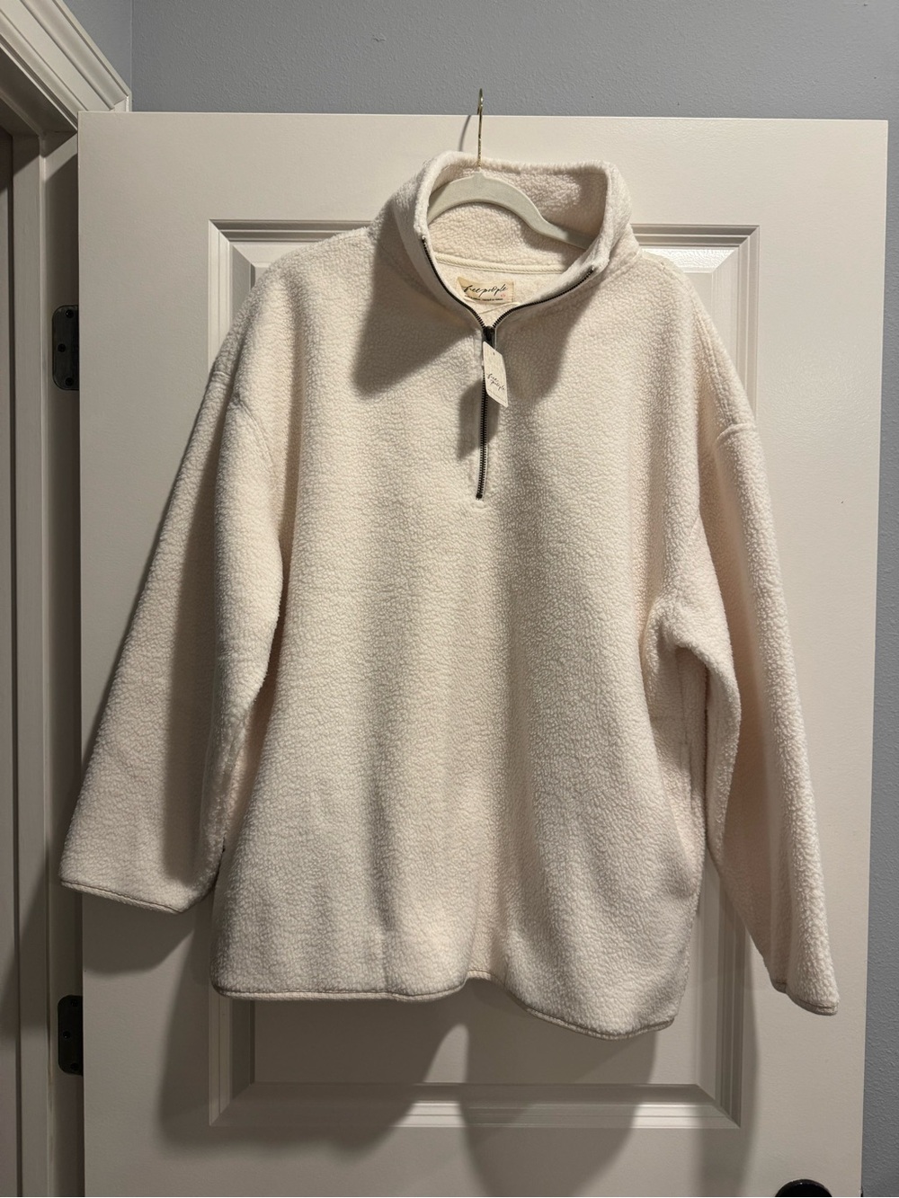 NWT Free People Coco Faux Shera Pullover - Picture 10 of 16